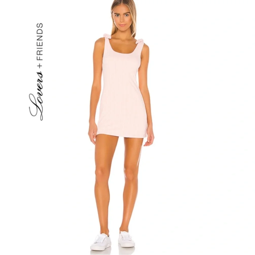 Lovers + Friends McCall Mini Dress Size M
Pink and White Stripe Sleeveless - Picture 1 of 11